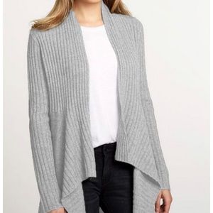 Autumn Cashmere Grey Cashmere Wrap Sweater!!
